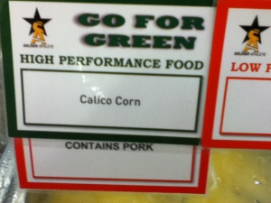 No. Corn.
